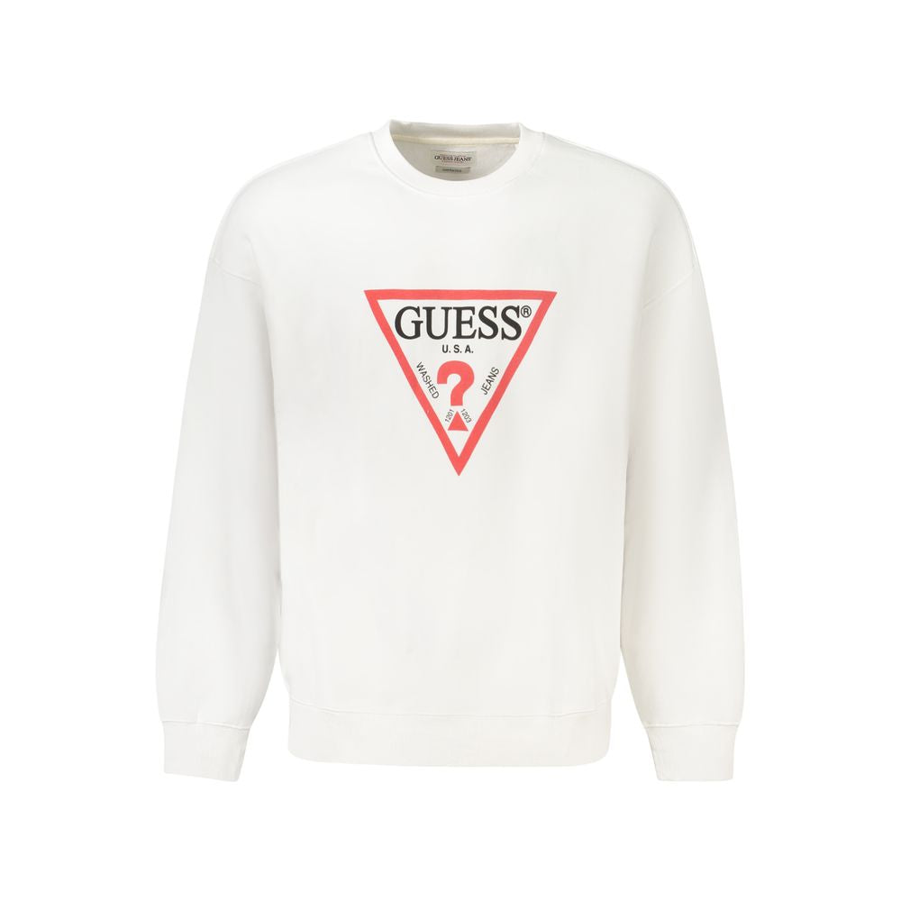 Guess Jeans White Cotton Men's Sweater | Regal Royce