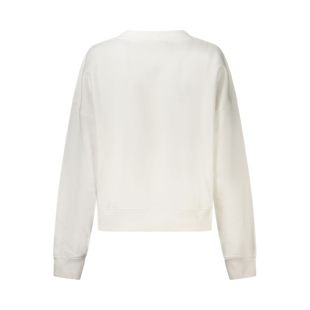 Guess Jeans Bianco Cotton Women Sweatshirt | Regal Royce