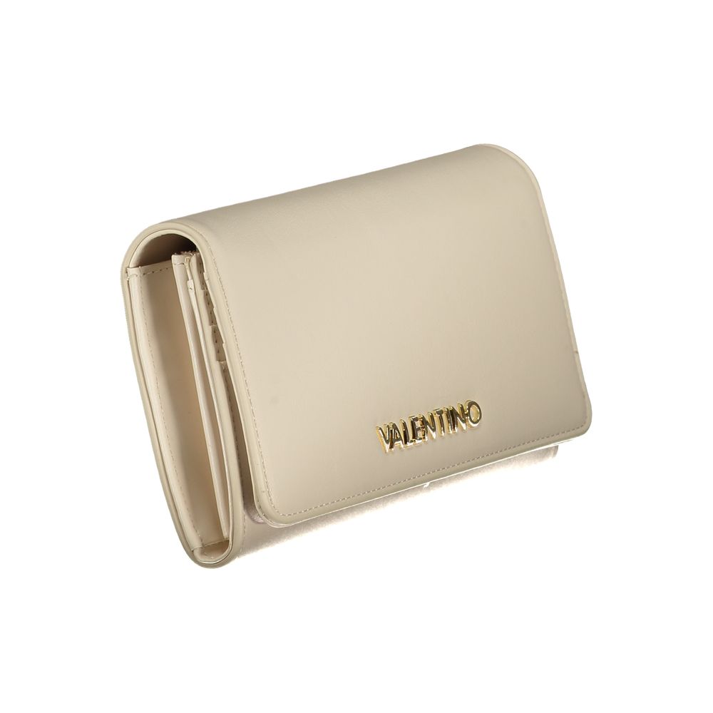 Mario Valentino Beige Polyurethane Women Wallet | Regal Royce