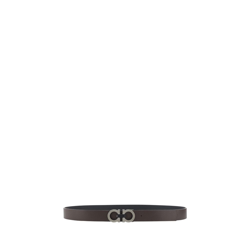 Ferragamo Black Calf Leather Bos Taurus Regular Belt | Regal Royce