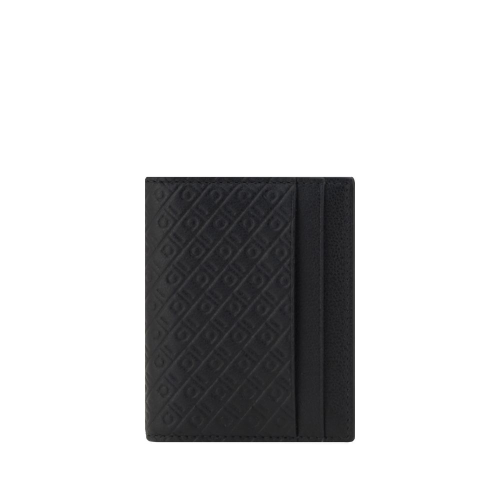 Ferragamo Black Calf Leather Bos Taurus Wallet | Regal Royce