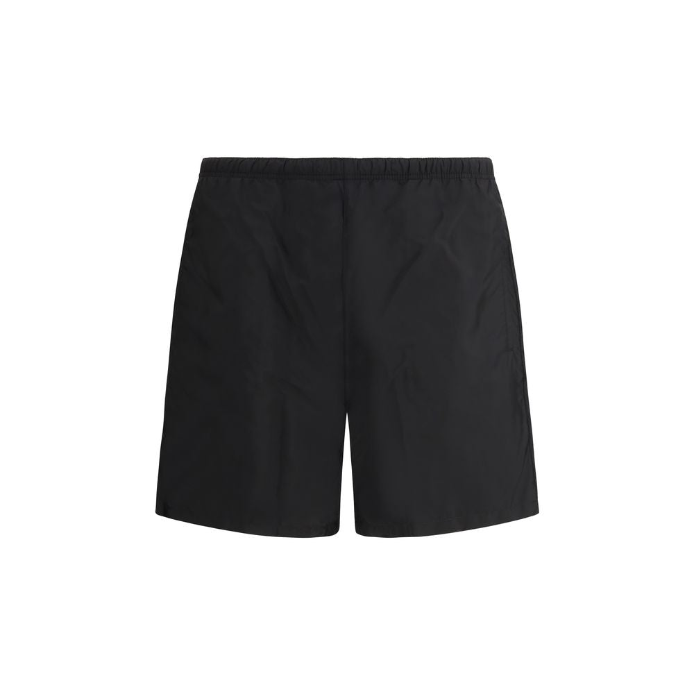 Prada Black Recycled Polyamide Swim Shorts | Regal Royce