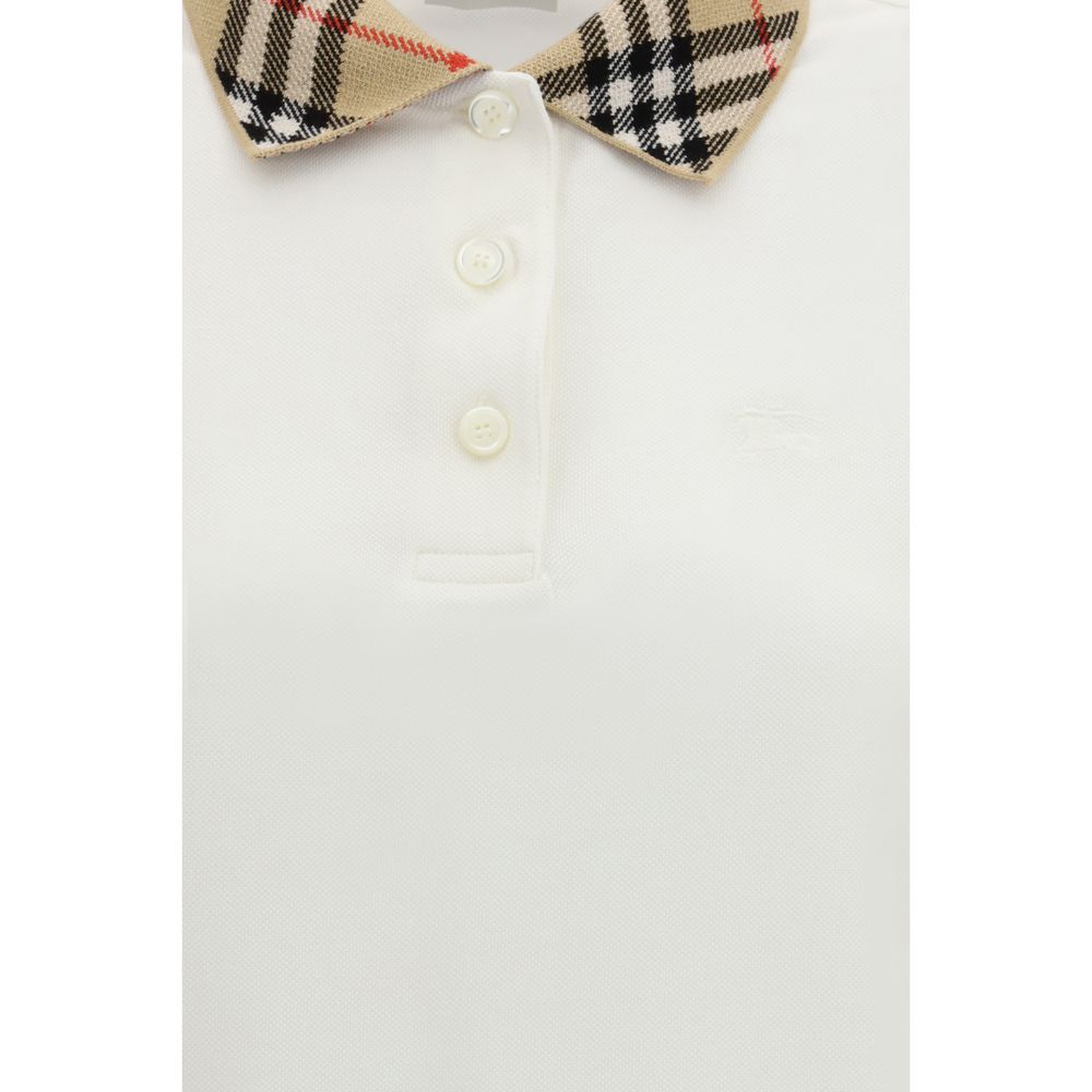 Burberry White Cotton Polo Shirt | Regal Royce