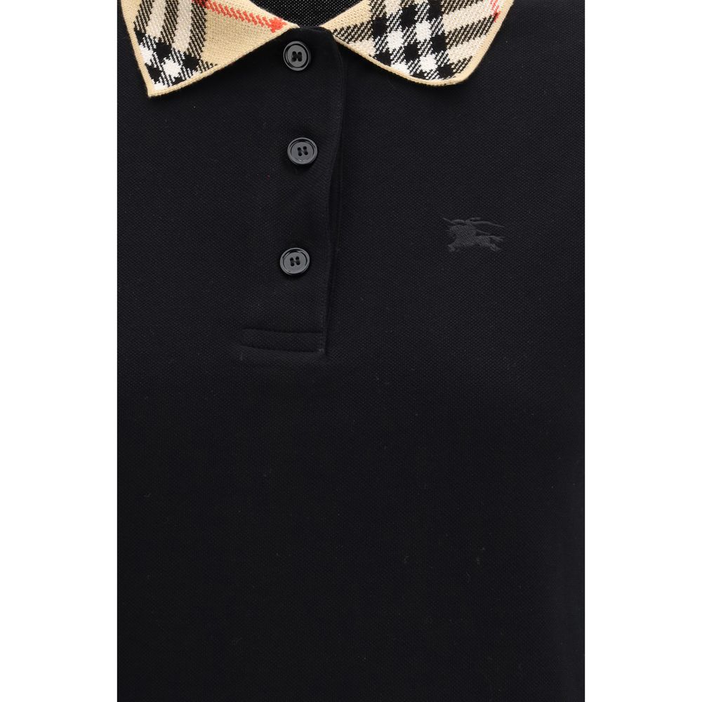 Burberry Black Cotton Polo Shirt | Regal Royce