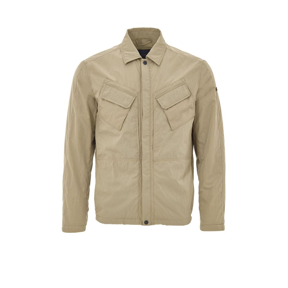 Paul & Shark Beige Polyester Coat | Regal Royce