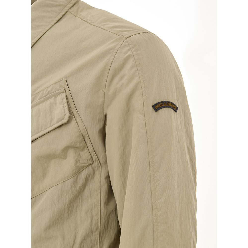 Paul & Shark Beige Polyester Coat | Regal Royce