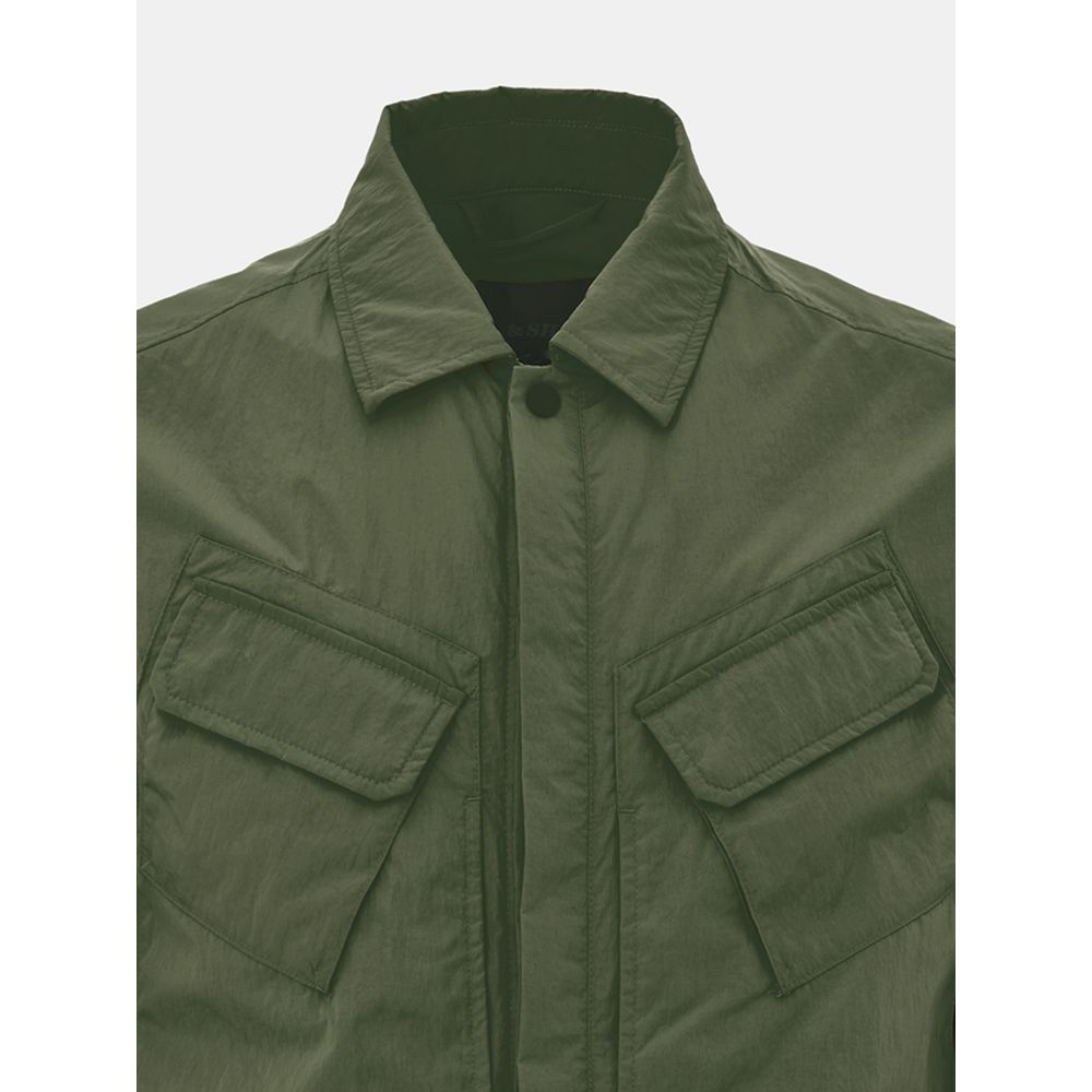 Paul & Shark Green Polyester Coat | Regal Royce