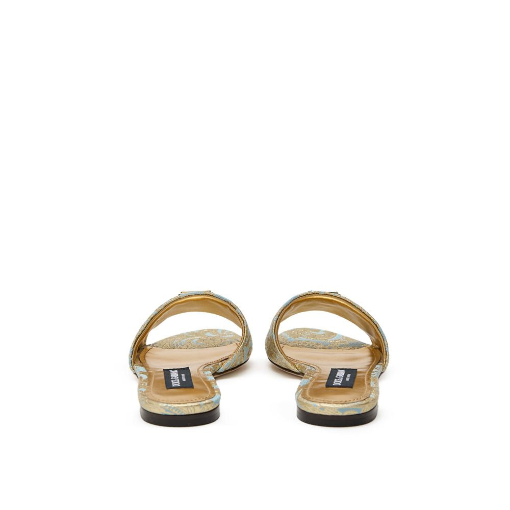 Dolce & Gabbana Blue Polyester Slippers | Regal Royce