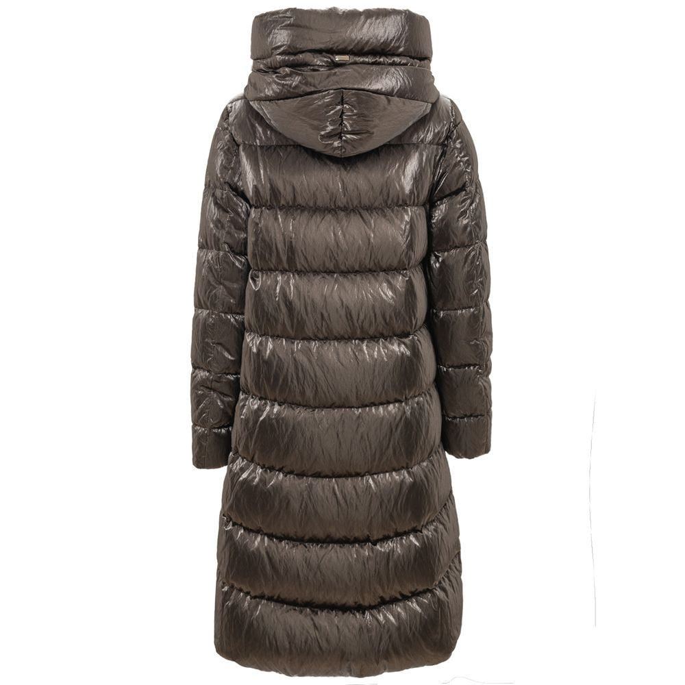 Herno Gray Viscose Parka | Regal Royce