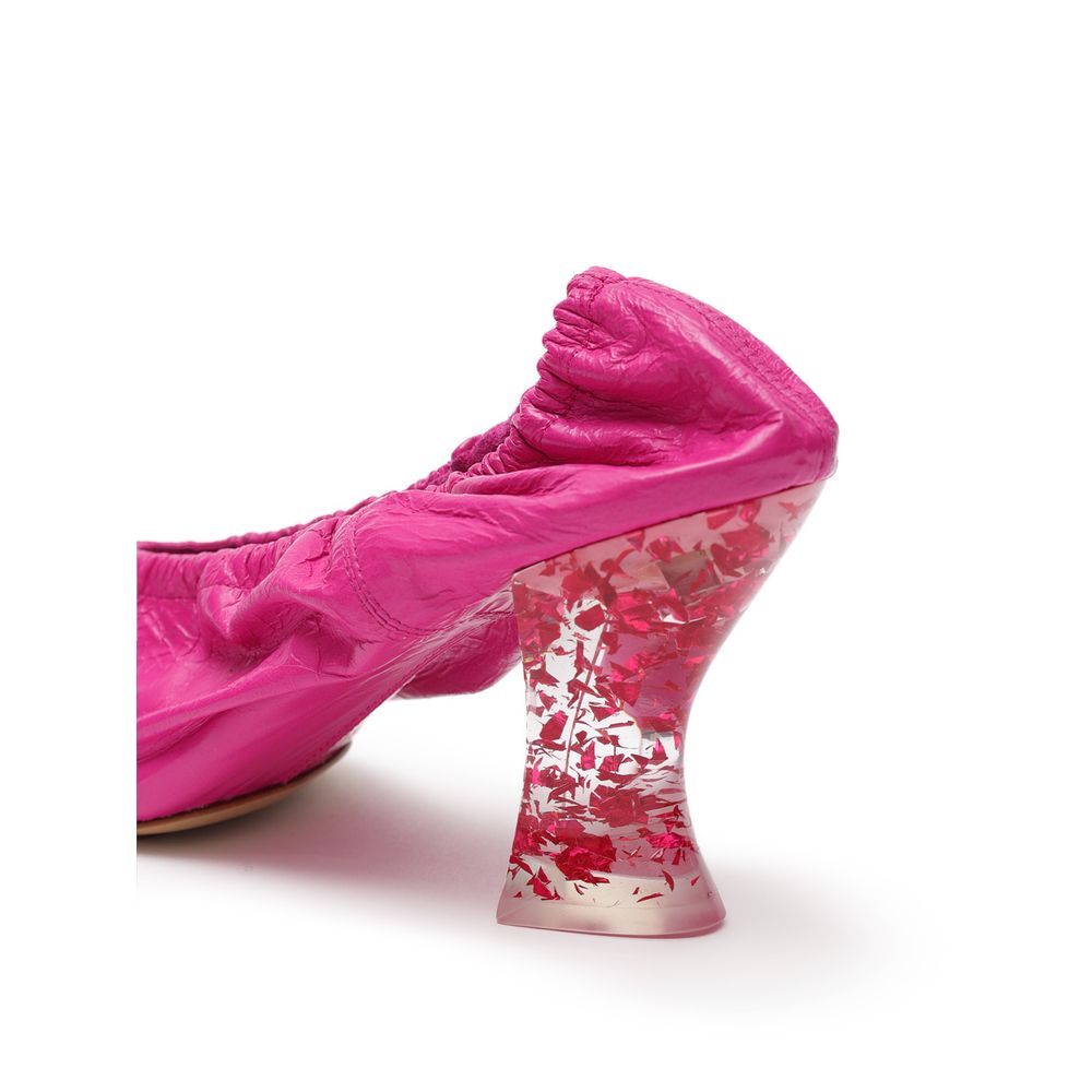 Bottega Veneta Fuchsia Leather Slippers | Regal Royce
