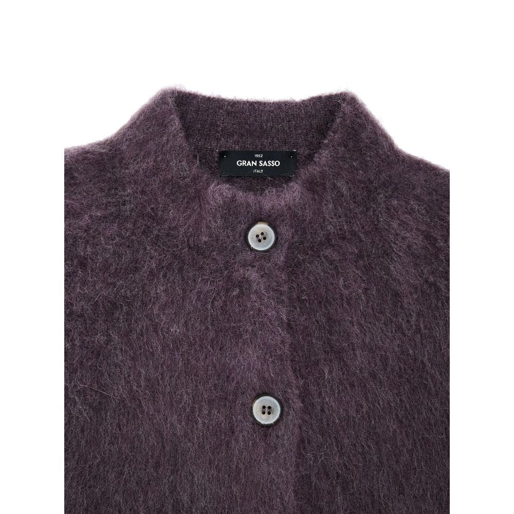 Gran Sasso Bordeaux Wool Cardigan | Regal Royce