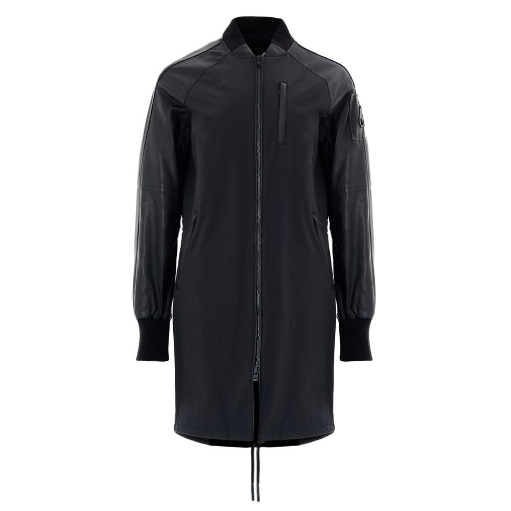 Moose Knuckles Black Cotton Parka | Regal Royce