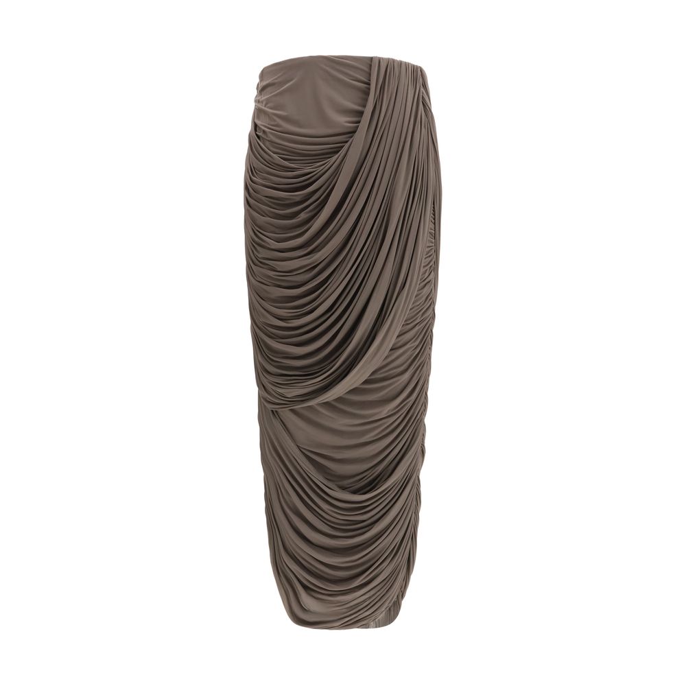 Magda Butrym Brown Copper Midi Skirt | Regal Royce