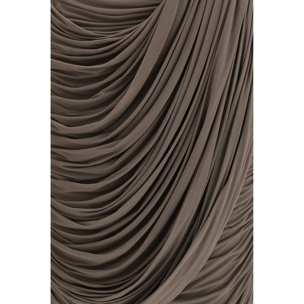 Magda Butrym Brown Copper Midi Skirt | Regal Royce