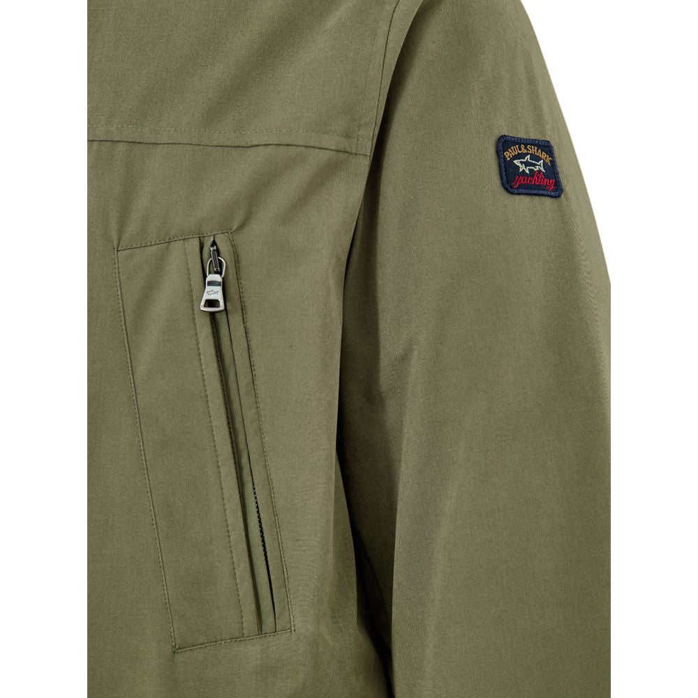 Paul & Shark Green Polyester Coat | Regal Royce