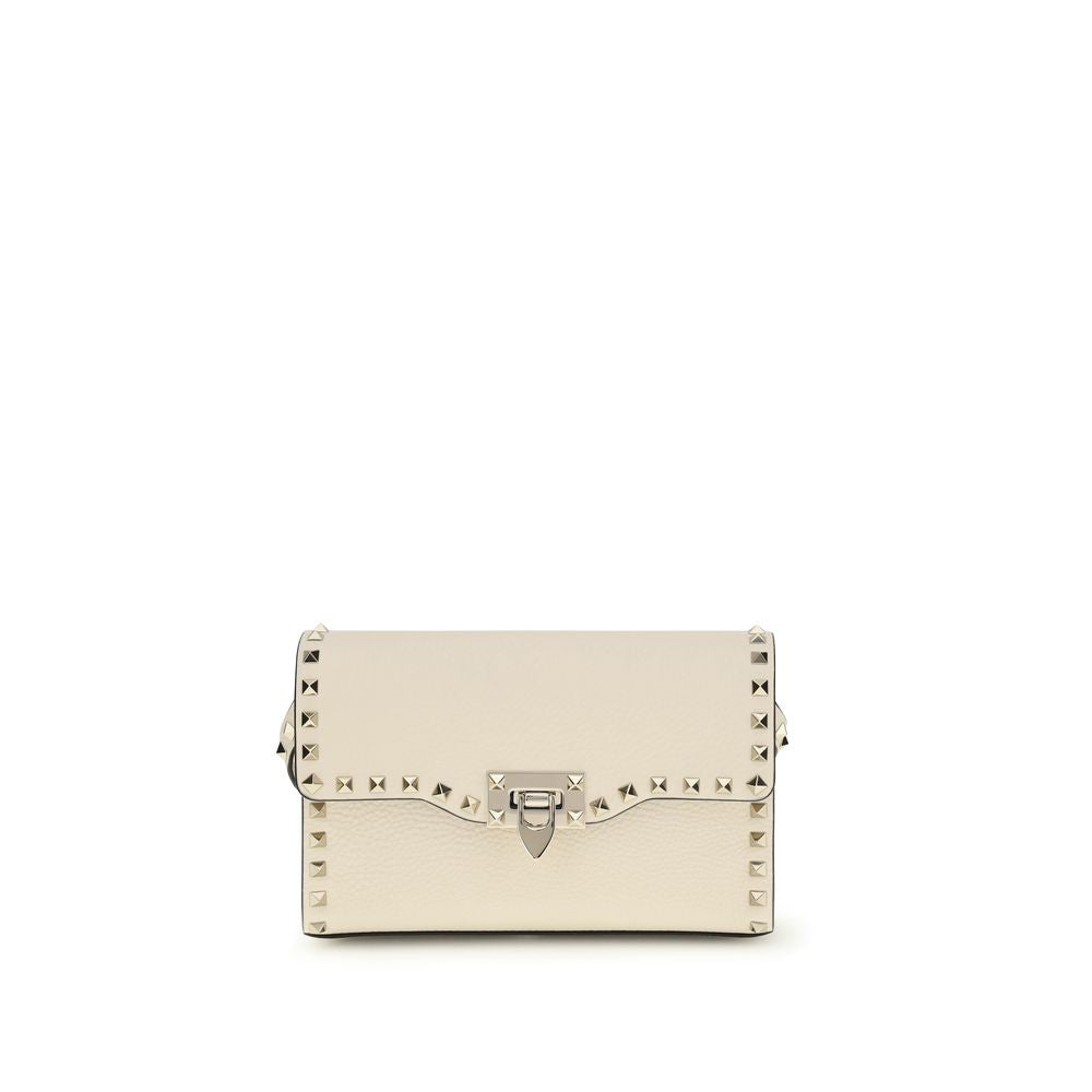 Valentino Garavani Beige Calf Leather Bos Taurus Shoulder Bag | Regal Royce
