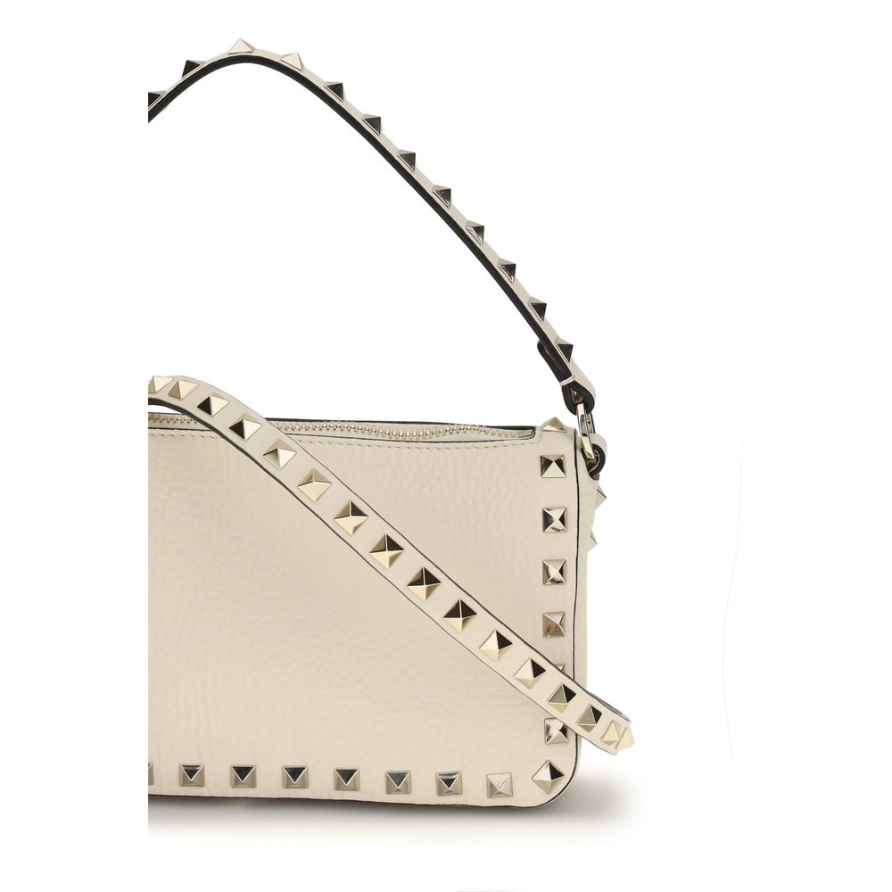 Valentino Garavani Beige Calf Leather Bos Taurus Shoulder Bag | Regal Royce