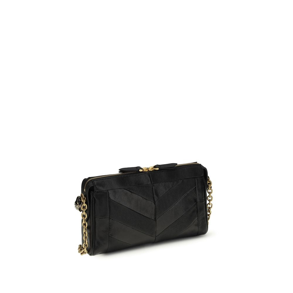 Valentino Garavani Black Calf Leather Bos Taurus Shoulder Bag | Regal Royce