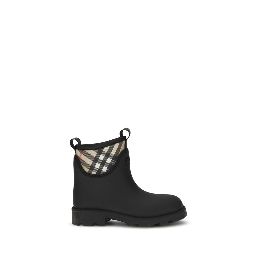 Burberry Black Rubber Ankle Boots | Regal Royce