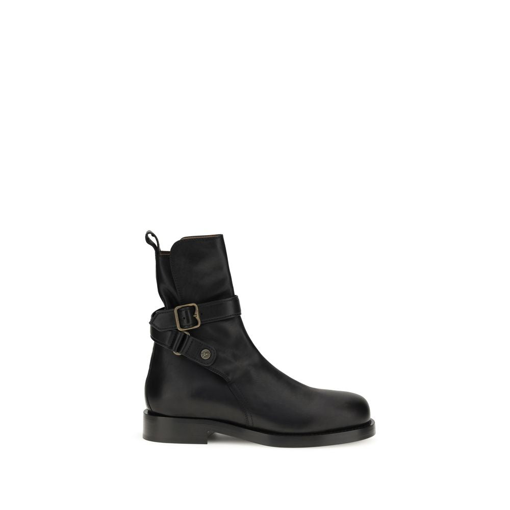 Burberry Black Calf Leather Bos Taurus Ankle Boots | Regal Royce