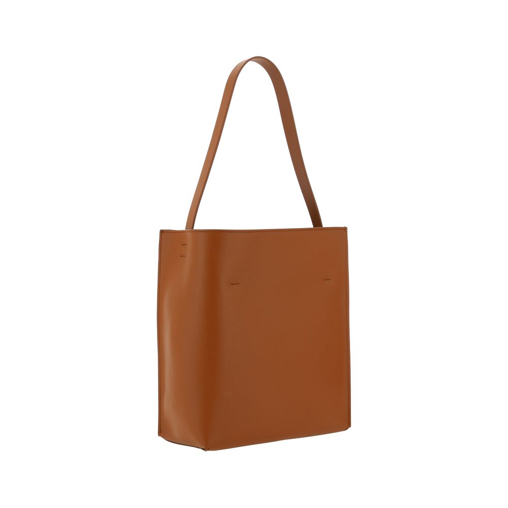 Marni Brown Calf Leather Bos Taurus Shoulder Bag | Regal Royce