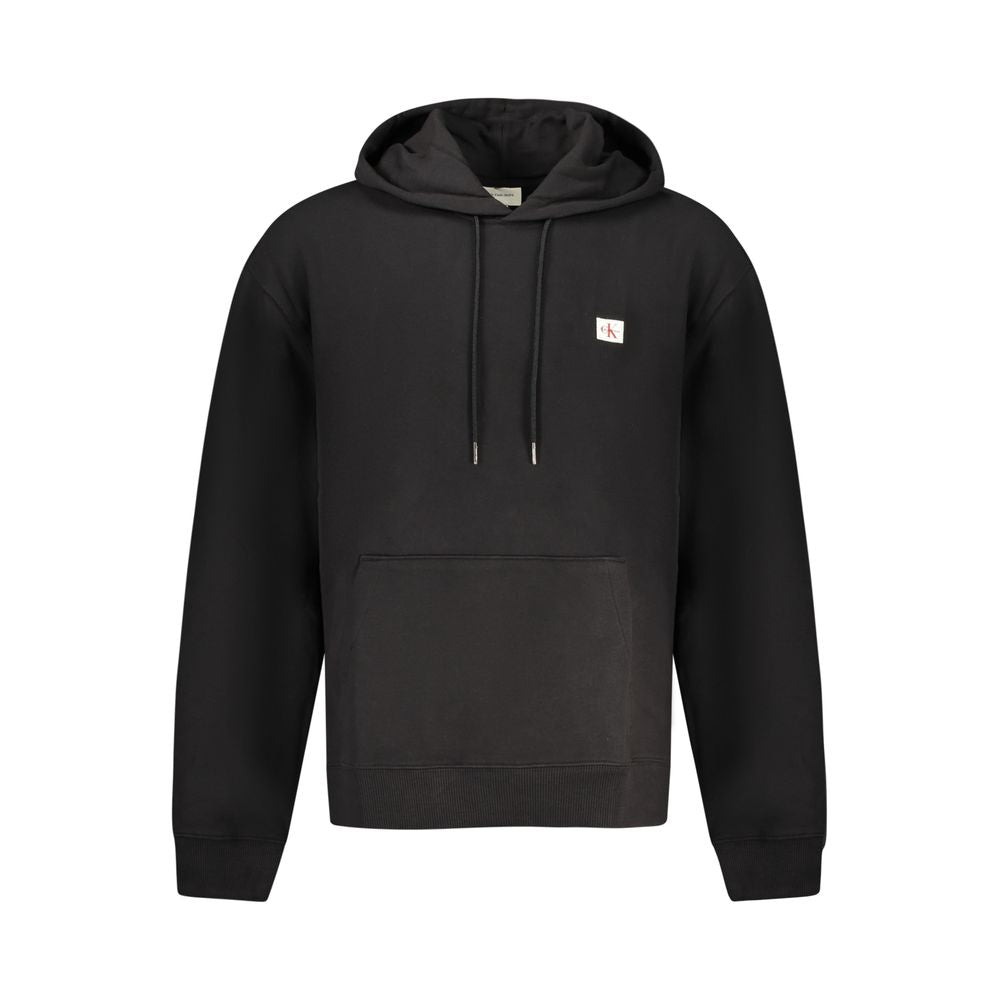 Calvin Klein Black Cotton Men Hoodie | Regal Royce