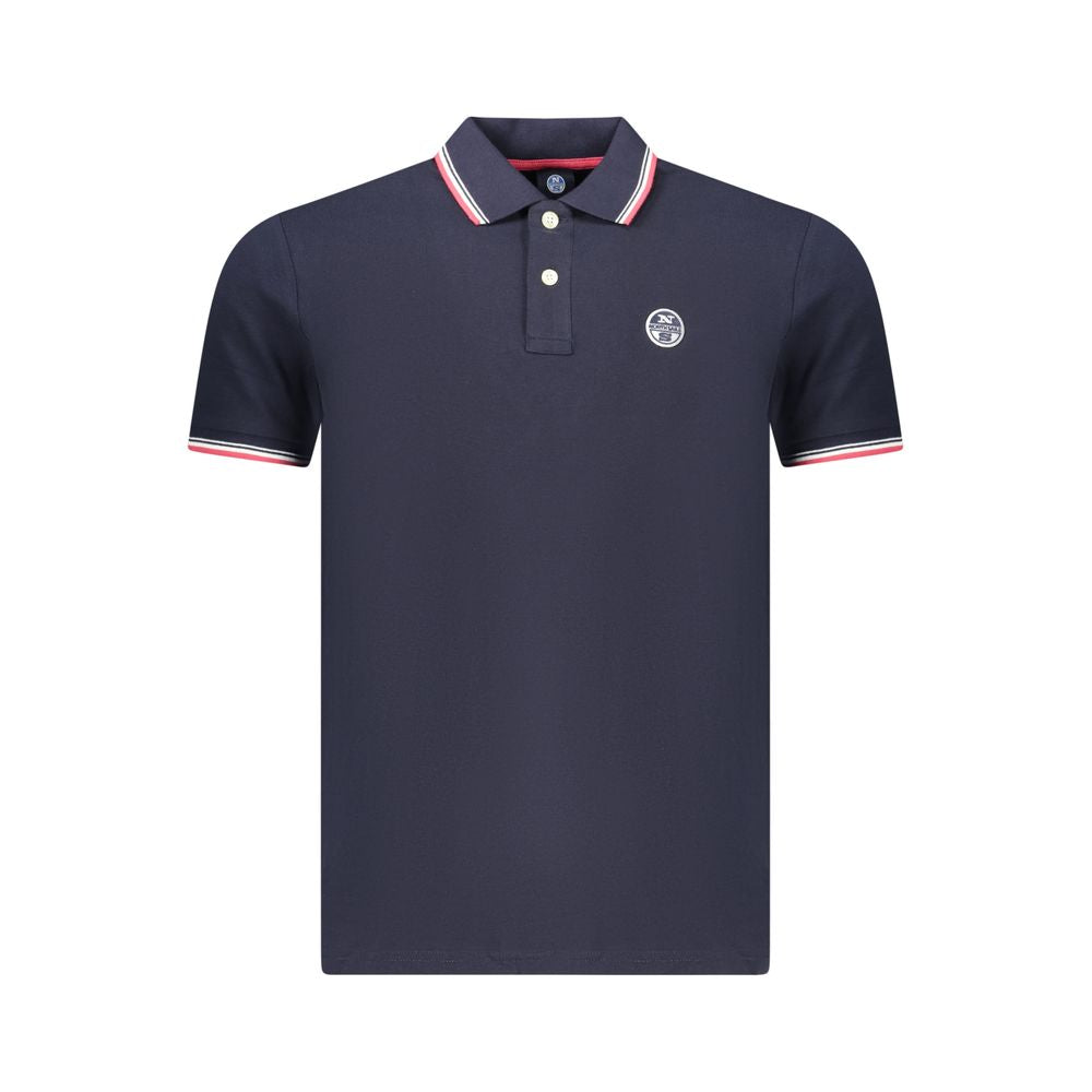 North Sails Blue Cotton Men Polo Shirt | Regal Royce