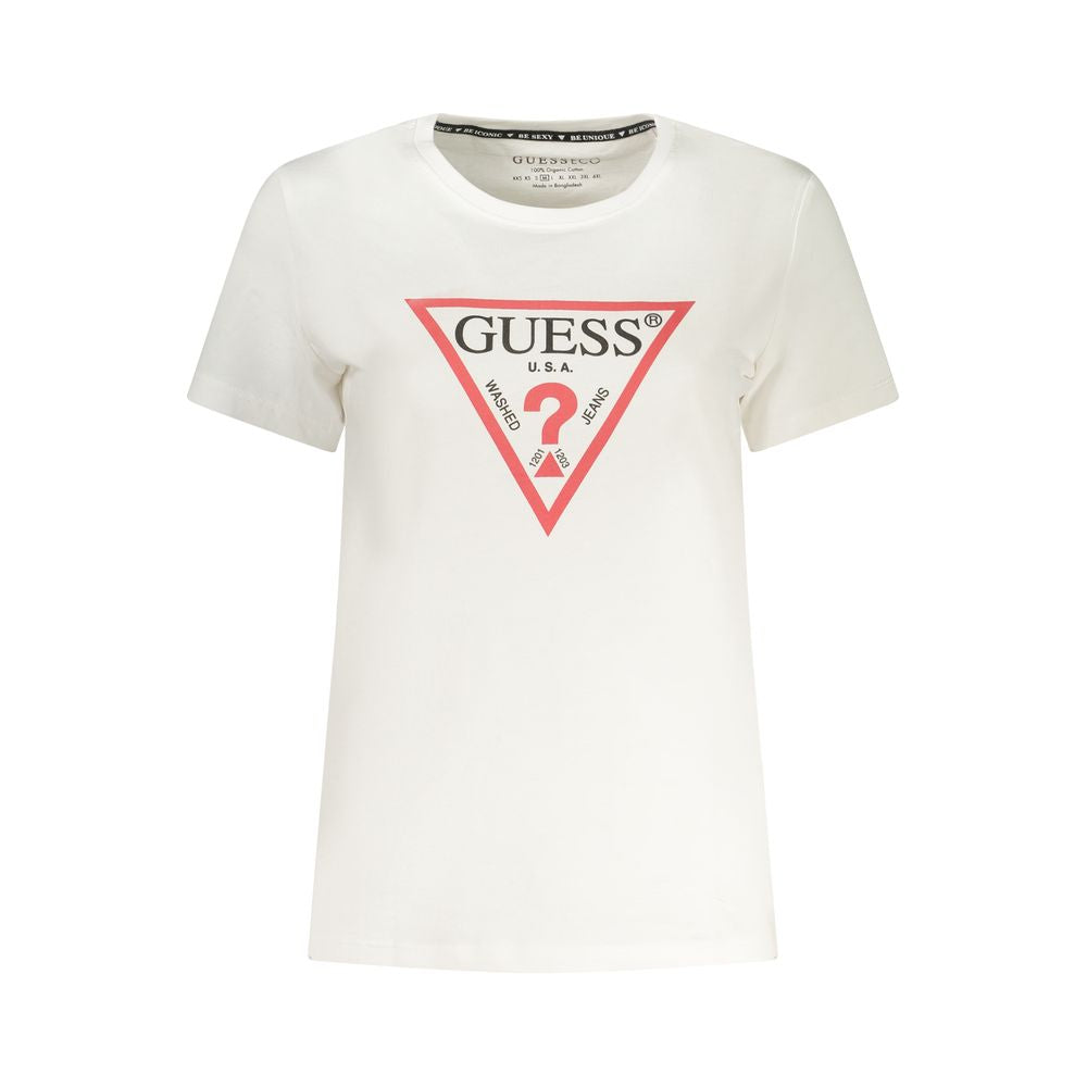 Guess Jeans Bianco Cotton Women T-Shirt | Regal Royce
