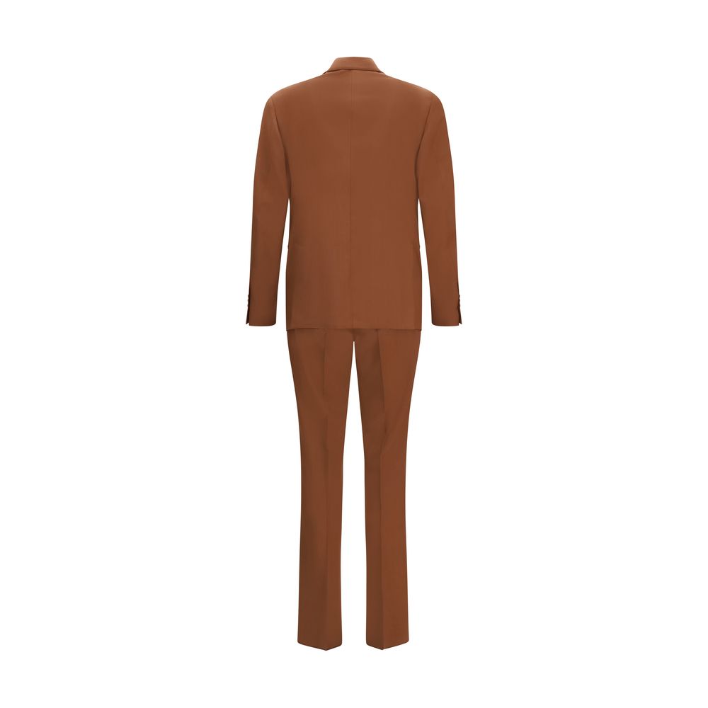 Lardini Brown Cotton Two-Piece Suit | Regal Royce