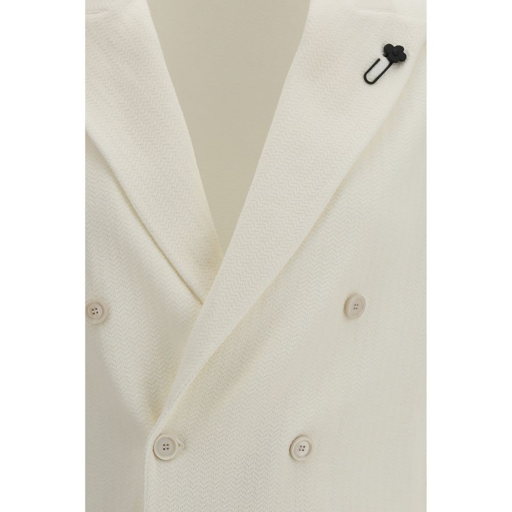 Lardini White Cotton Blazer | Regal Royce