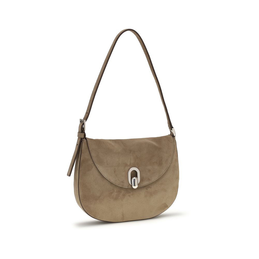 Savette Beige Calf Leather Bos Taurus Shoulder Bag | Regal Royce
