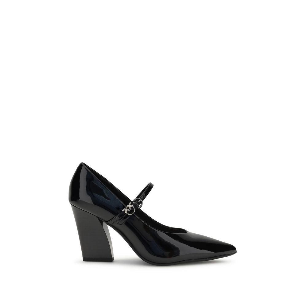 PINKO Black Calf Leather Bos Taurus High Heel Pumps | Regal Royce
