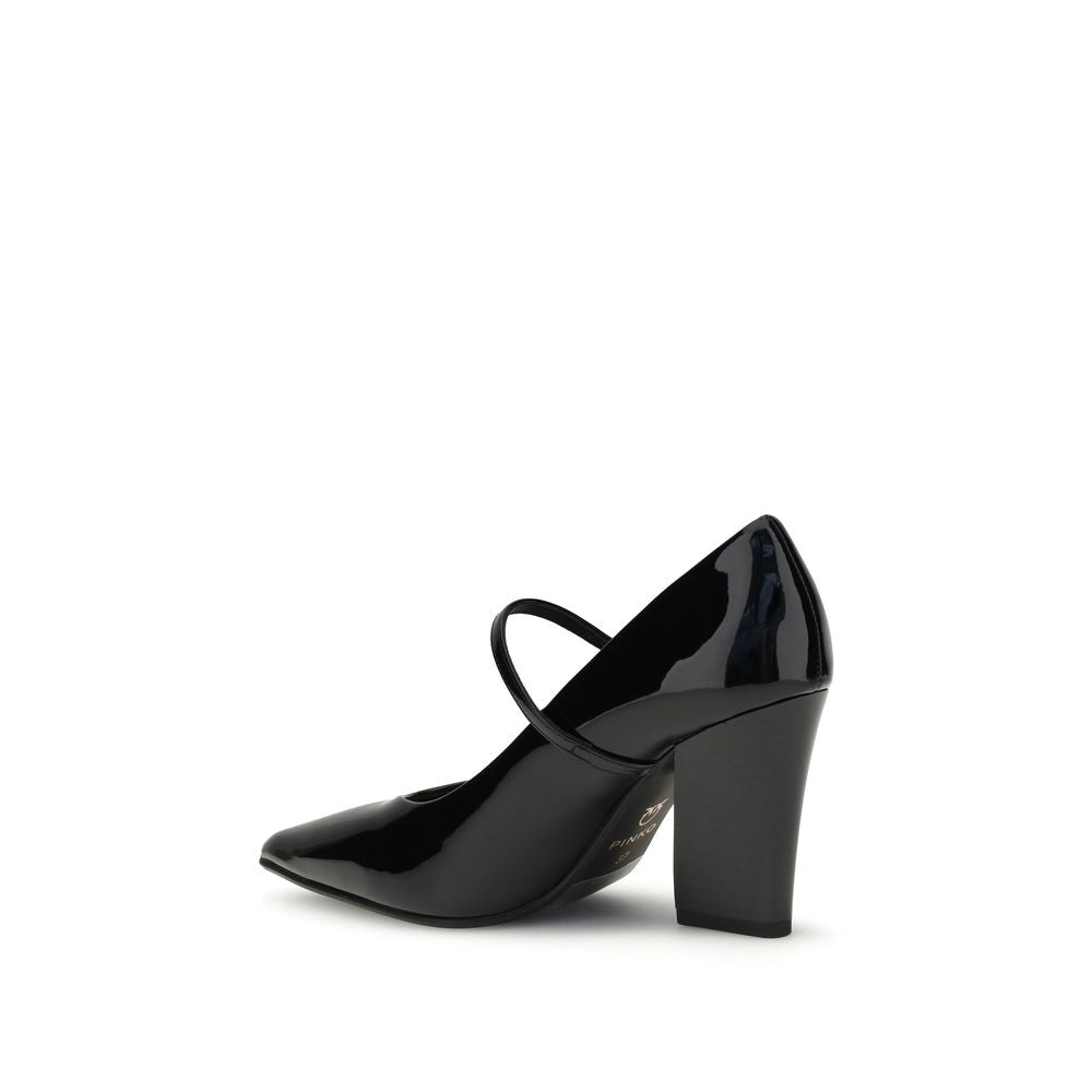 PINKO Black Calf Leather Bos Taurus High Heel Pumps | Regal Royce