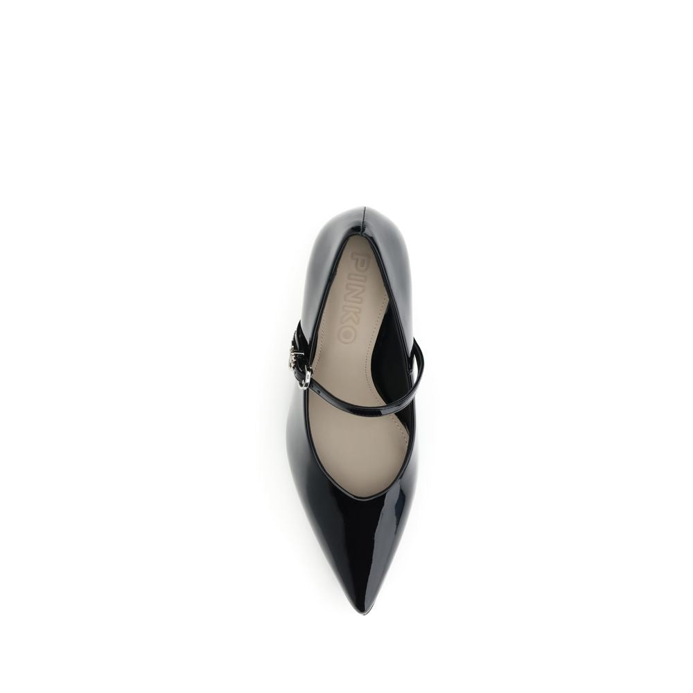 PINKO Black Calf Leather Bos Taurus High Heel Pumps | Regal Royce