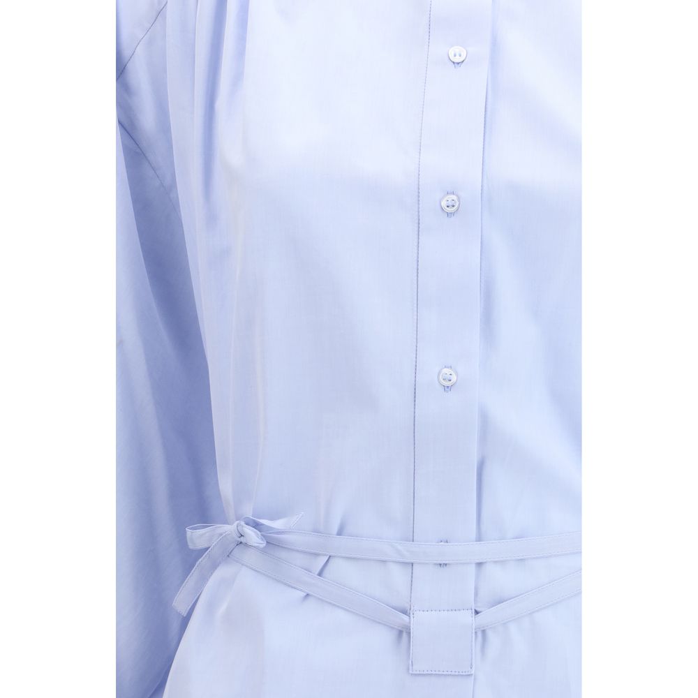 Loulou De Saison Blue Cotton Casual Dress | Regal Royce