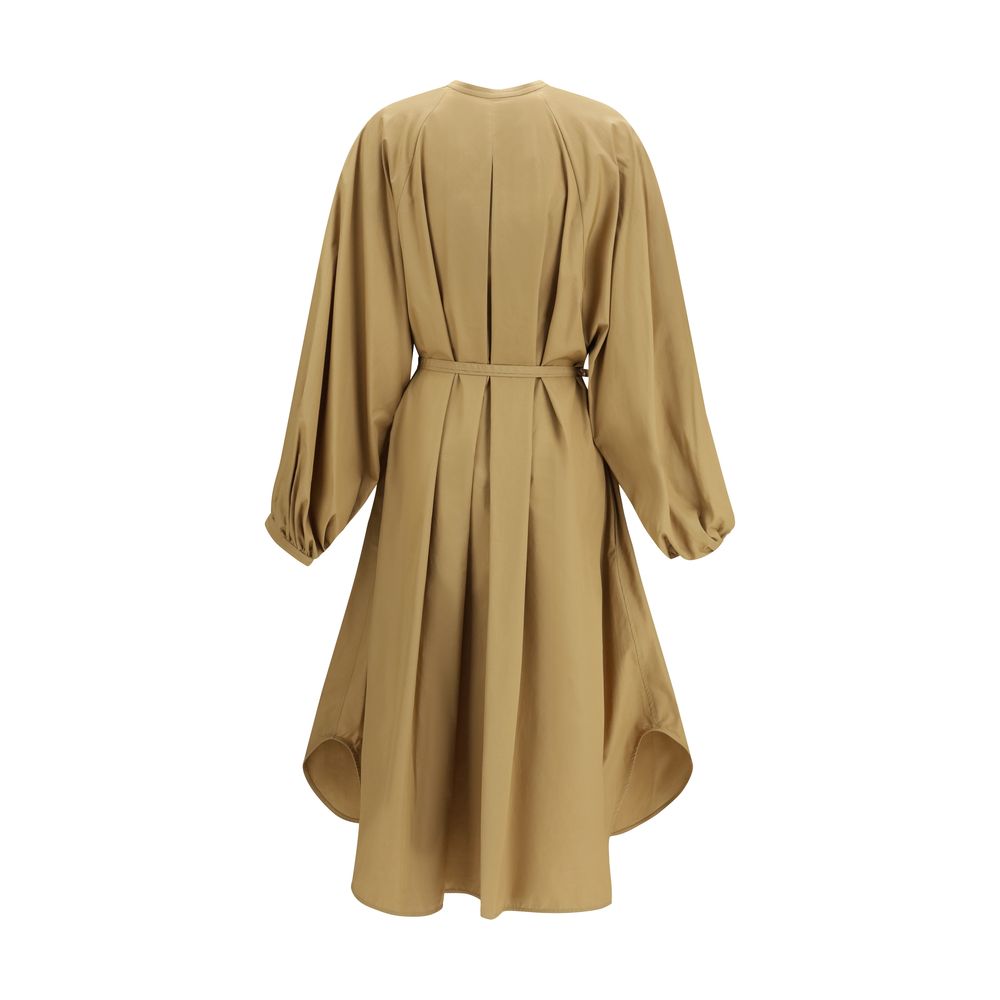 Loulou De Saison Beige Cotton Casual Dress | Regal Royce