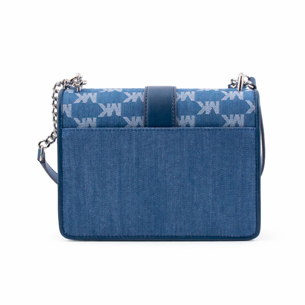 Michael Kors Blue Canvas Crossbody Bag | Regal Royce