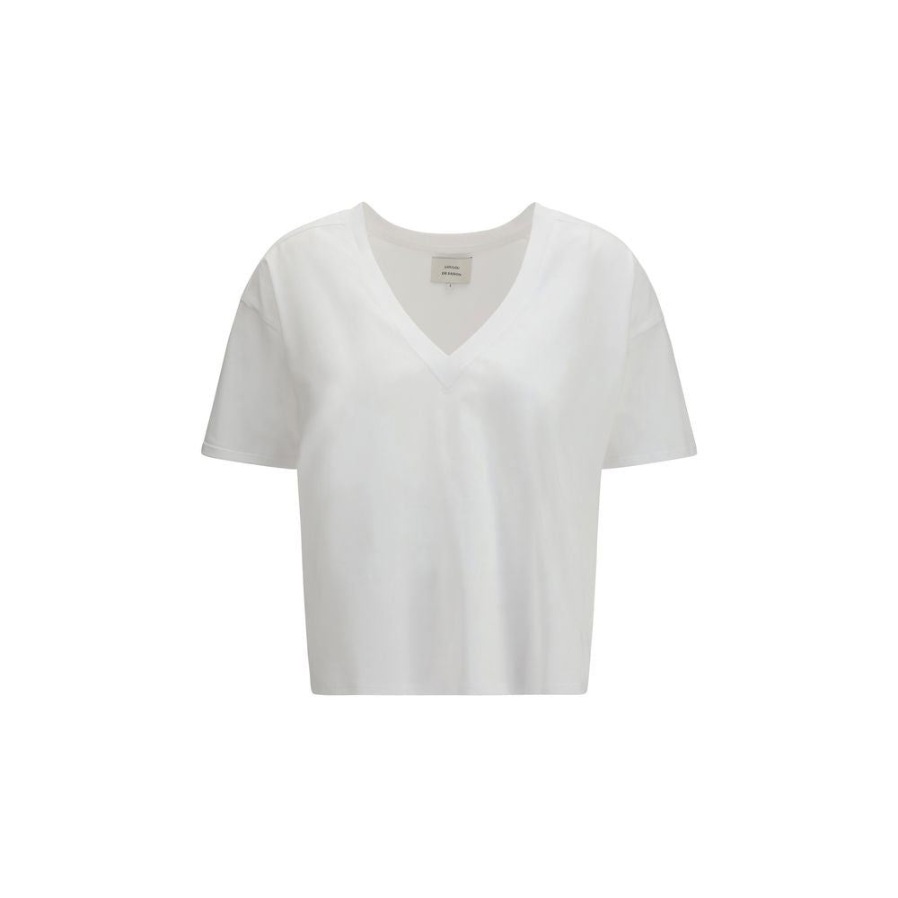 Loulou De Saison White Cotton Long Sleeve T-Shirt | Regal Royce