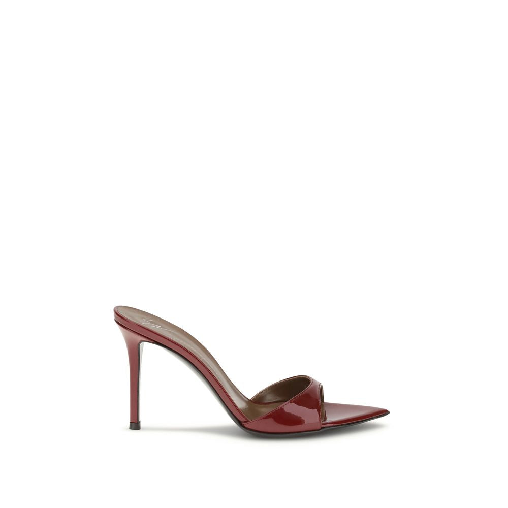 Giuseppe Zanotti Bordeaux Leather Stiletto Heel Sandals | Regal Royce