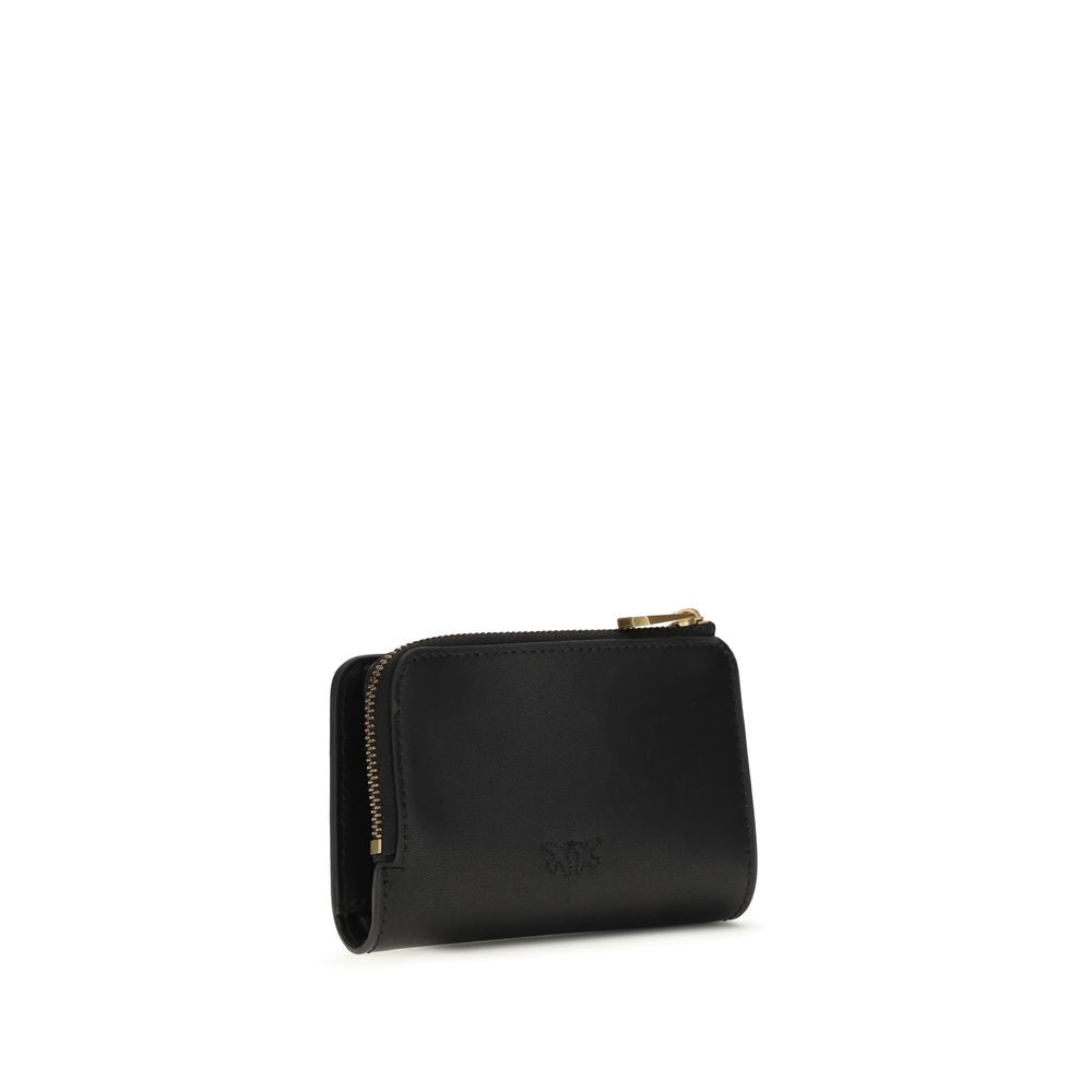 PINKO Black Calf Leather Bos Taurus Wallet | Regal Royce
