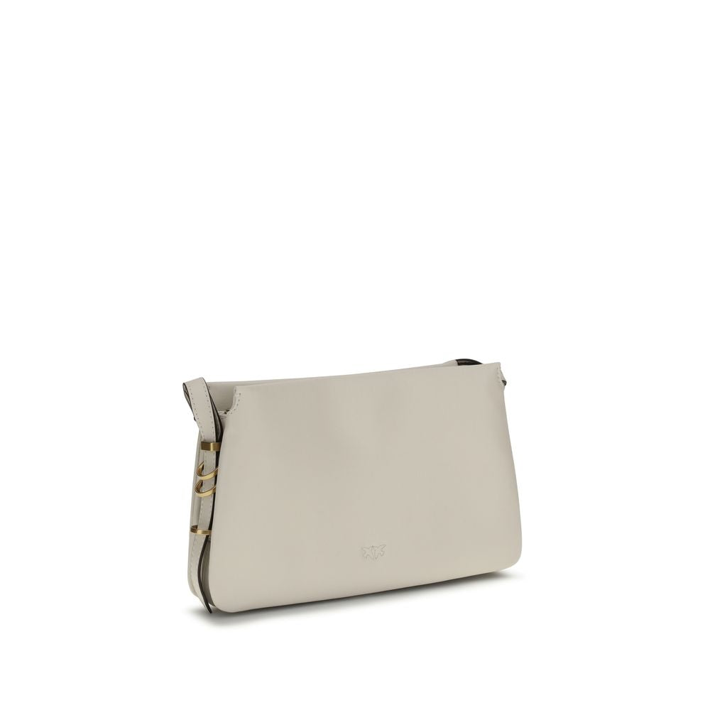 PINKO White Calf Leather Bos Taurus Shoulder Bag | Regal Royce