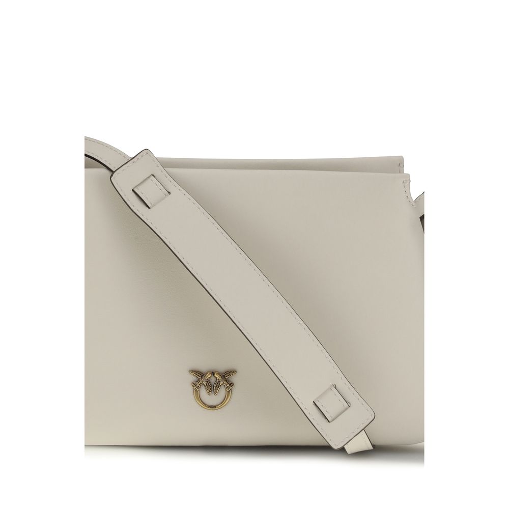 PINKO White Calf Leather Bos Taurus Shoulder Bag | Regal Royce