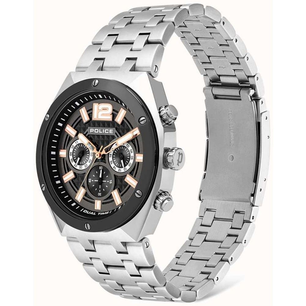 Police Gray Stainless Steel Dress Watch | Regal Royce