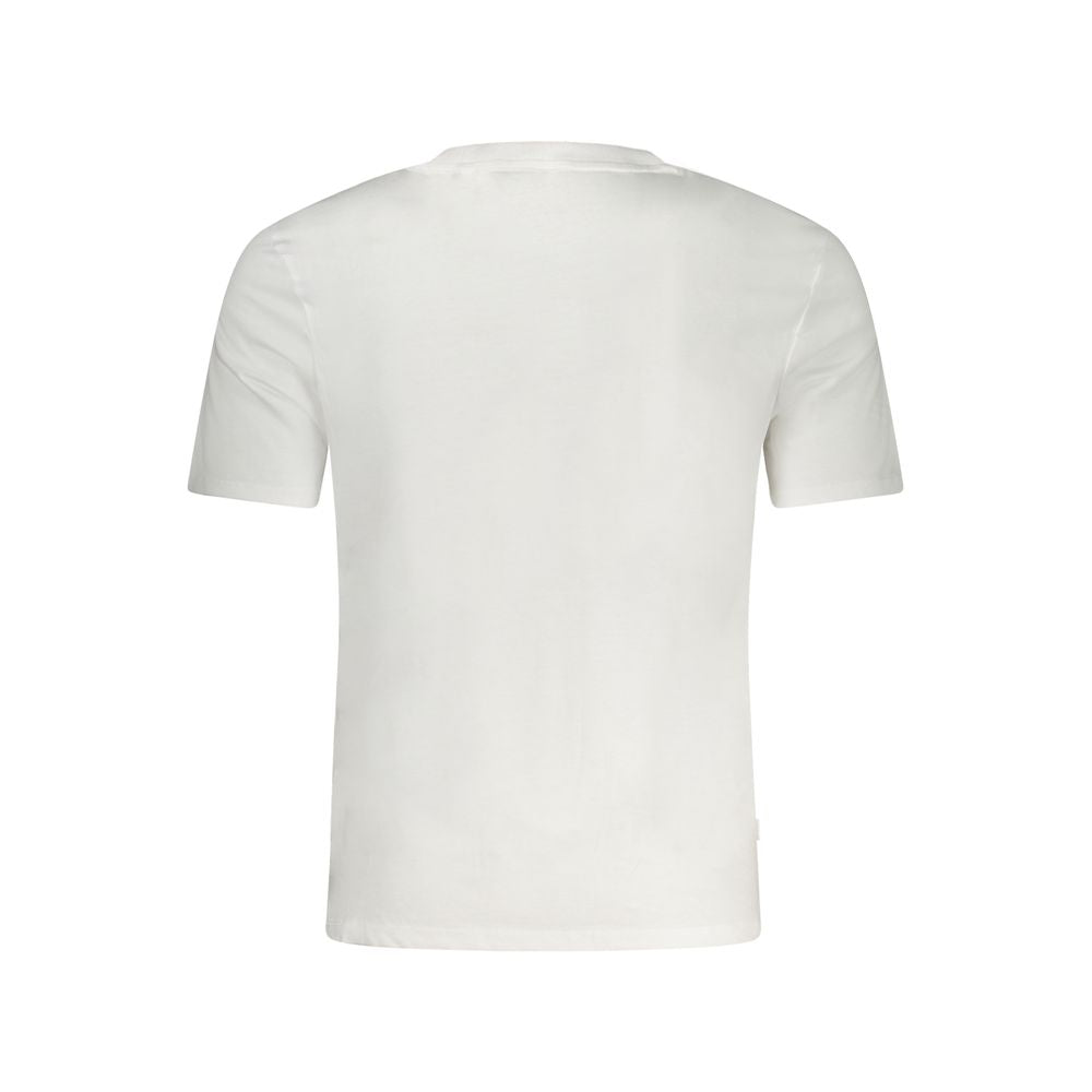Guess Jeans Bianco Cotton Men T-Shirt | Regal Royce