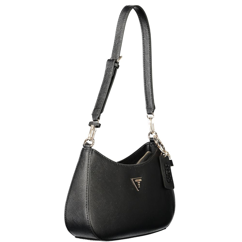 Guess Jeans Black Polyethylene Women Handbag | Regal Royce