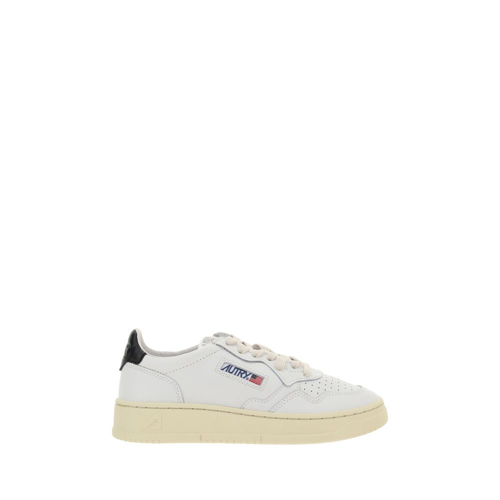 Autry White Calf Leather Bos Taurus Low Top Sneakers | Regal Royce