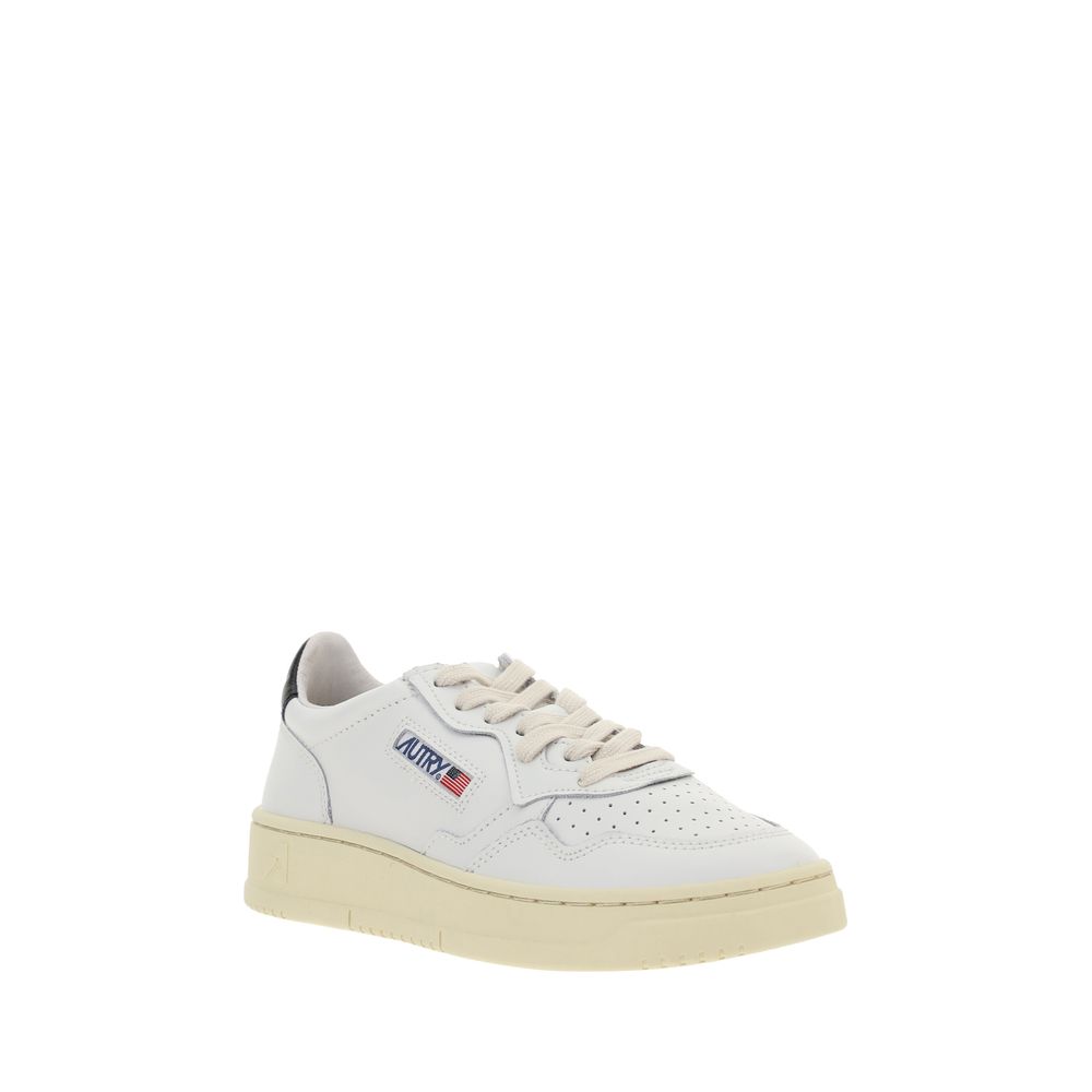 Autry White Calf Leather Bos Taurus Low Top Sneakers | Regal Royce