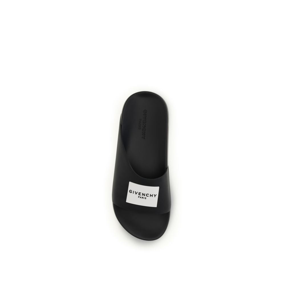 Givenchy Black Rubber Sandals | Regal Royce