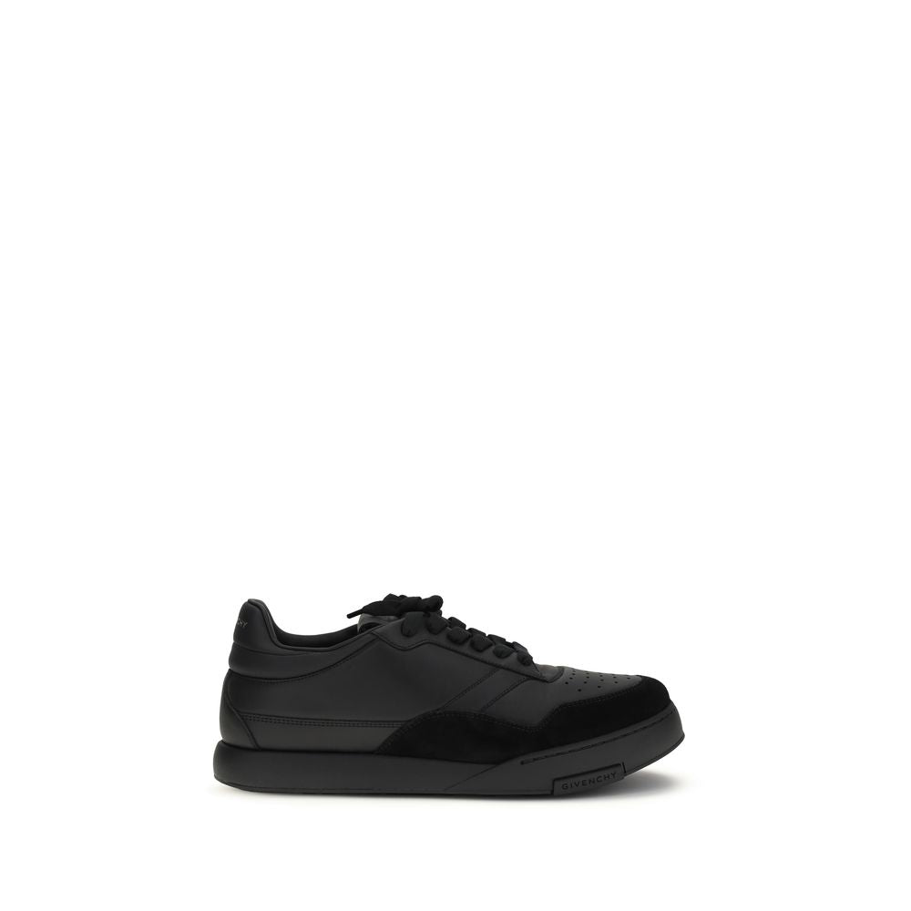 Givenchy Black Calf Leather Bos Taurus Low Top Sneakers | Regal Royce