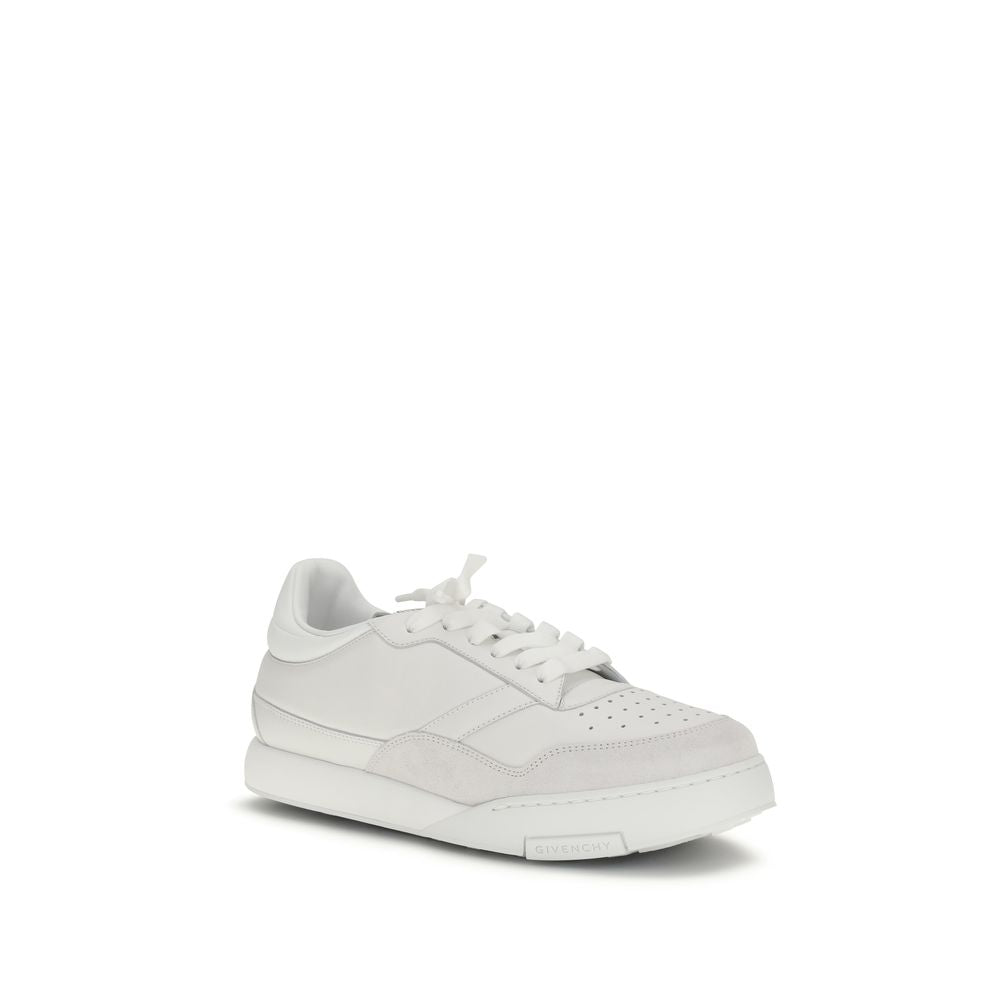 Givenchy White Calf Leather Bos Taurus Low Top Sneakers | Regal Royce